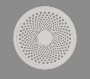 Решетка вентиляционная ВР "Бриз" D100 глянцевая белая МУЛЬТИКРАФТ