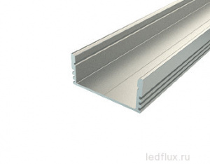 Профиль накладной алюминиевый LF-PN-1228-2 Anod+рассеиватель для светодиодной ленты
