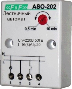 Лестничный автомат ASO-202 (импульсное реле-таймер) 