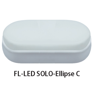 Светильник с/д Foton FL-LED Solo-Ellipse C+S 12W 4200K, IP65, овал с сенсором, белый