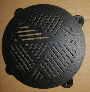 Магнитная вент. решетка d100 (ПВХ+ПВХ) Чёрная