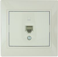 LEZARD 701-0303-139 Розетка компьютер. крем.