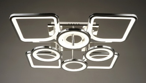 Люстра Y1314/4+4 хром LED 120W