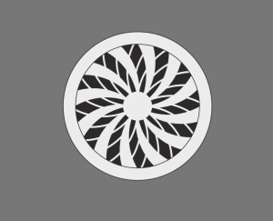 Решетка вентиляционная ВР "Тайфун" D100 матовая белая МУЛЬТИКРАФТ