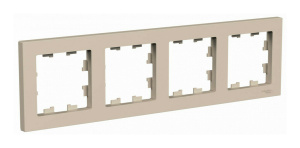 Рамка 4-м AtlasDesign песочный SE ATN001204