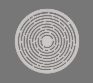 Решетка вентиляционная ВР "Циклон" D100 глянцевая белая МУЛЬТИКРАФТ