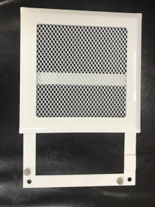 Решетка вентиляционная на магнитах РП100х100 цвет белый матовый