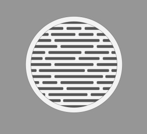 Решетка вентиляционная ВР "Муссон" D100 матовая белая МУЛЬТИКРАФТ