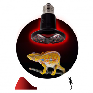 Лампа инфракрасная ФИТО 150Вт Е27 керамическая CeramiHeat FITO-150W-HQ для рептилий Эра
