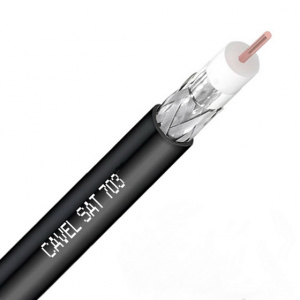 Кабель SAT 703 Strong/Elektronics черный (уличный)