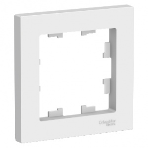 Рамка 1-м AtlasDesign белый SchE ATN000101