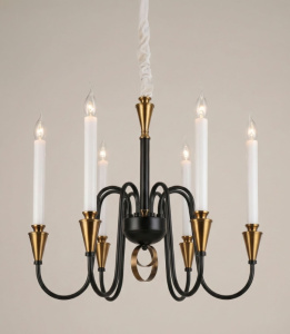 Люстра PL5823-6 BK+AB 000067330