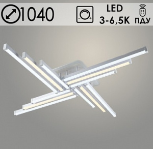 Люстра YH1113/12 WT белый LED 4х21W+1x20W 3000K-6500K ПДУ диммер d1040