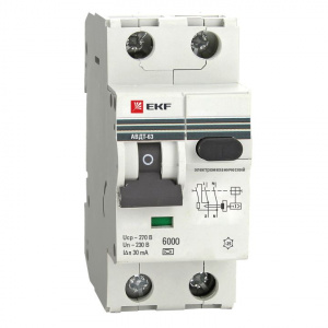 Автоматический выключатель диф. тока АВДТ-63 2Р 25А/30мА EKF PROxima