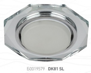 Светильник ЭРА DK81 SL под лампу GX53 13W, зеркальный