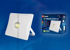 Прожектор с/д UNIEL ULF-F11-30W/NW 4000K IP65 корпус белый