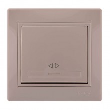 LEZARD 701-0303-107 Выключатель промежуточный 1кл. крем.